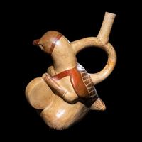 A Moche Bird-Man Effigy Vessel