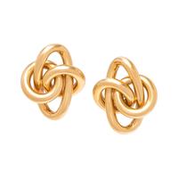 YELLOW GOLD EARCLIPS