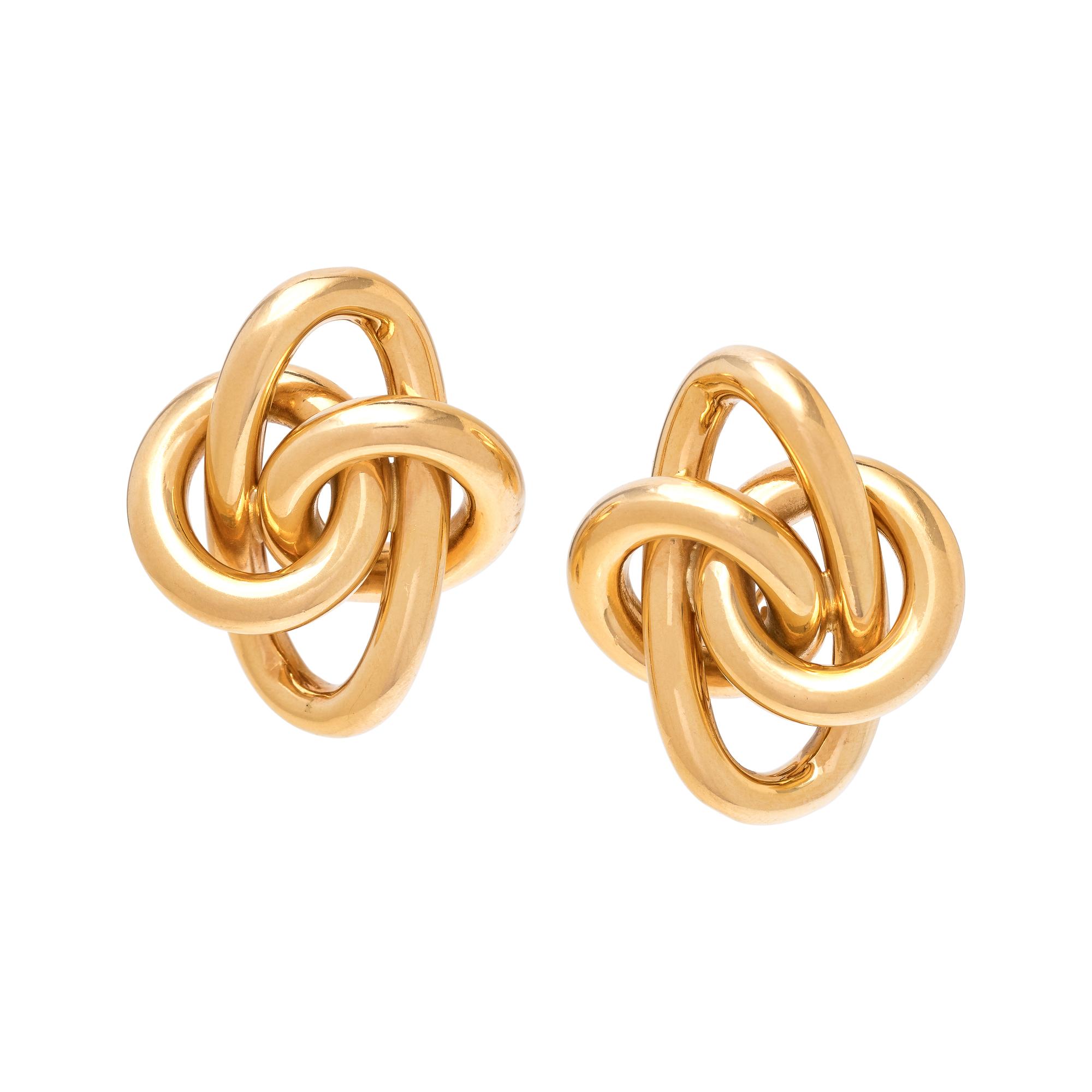 YELLOW GOLD EARCLIPS