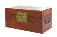 A Huanghuali Box, Xiaoxiang Height 7 3/4 x width 16 3/4 x depth 9 inches.