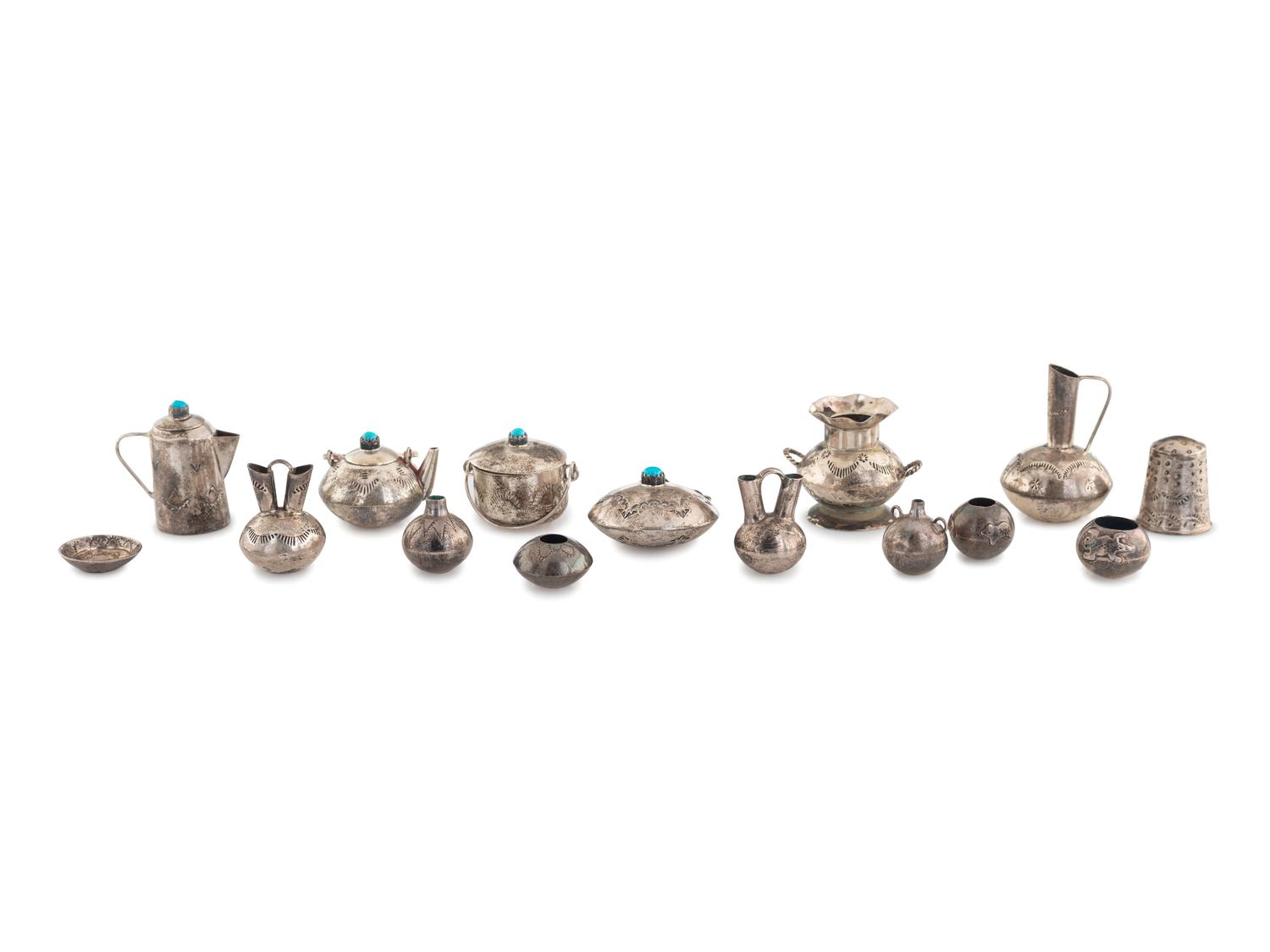 Navajo Sterling Silver Miniature Curios