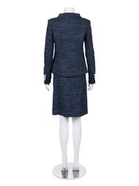 Chanel Tweed Double Breasted Skirt Suit, 1990-2000s