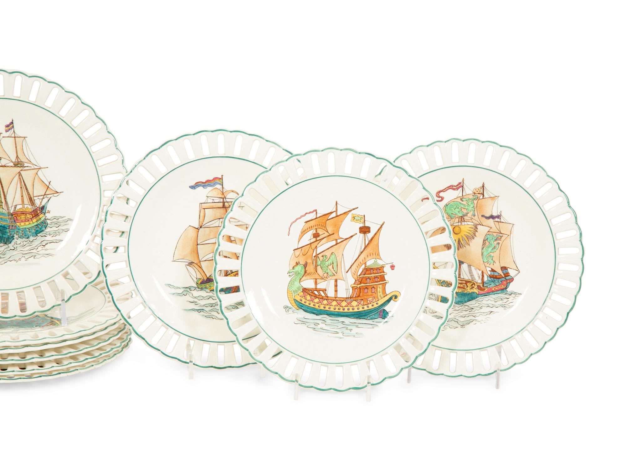 A Set of Twelve Wedgwood Dessert Plates