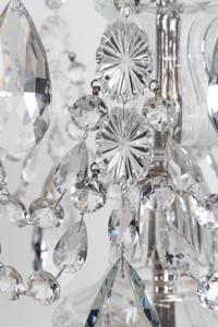 A Pair of George III Style Cut Glass Eight-Light Chandeliers