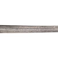 Germanic Chevaulegers Style Saber with Scabbard Inscribed to 1st Lt. O.P. Furgason 27th Indiana Infantry