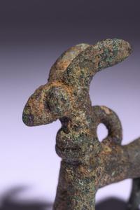 Three Near Eastern Bronze Ibexes