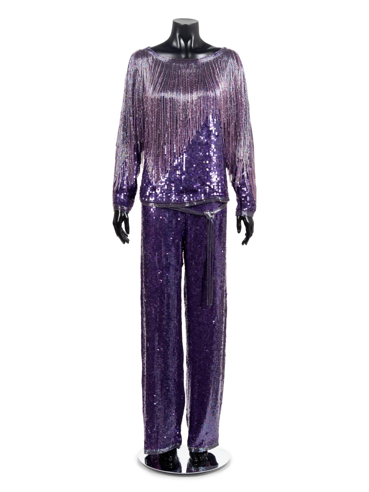 Halston Beaded Evening Ensemble, ca. 1981