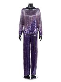 Halston Beaded Evening Ensemble, ca. 1981