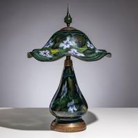 Charles Lotton (American, 1935–2021) — Green Floral Lamp, 2010
