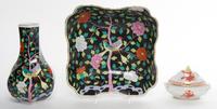 Three Herend Porcelain Articles Width of first 10 inches. — SECOND HALF 20TH CENTURY