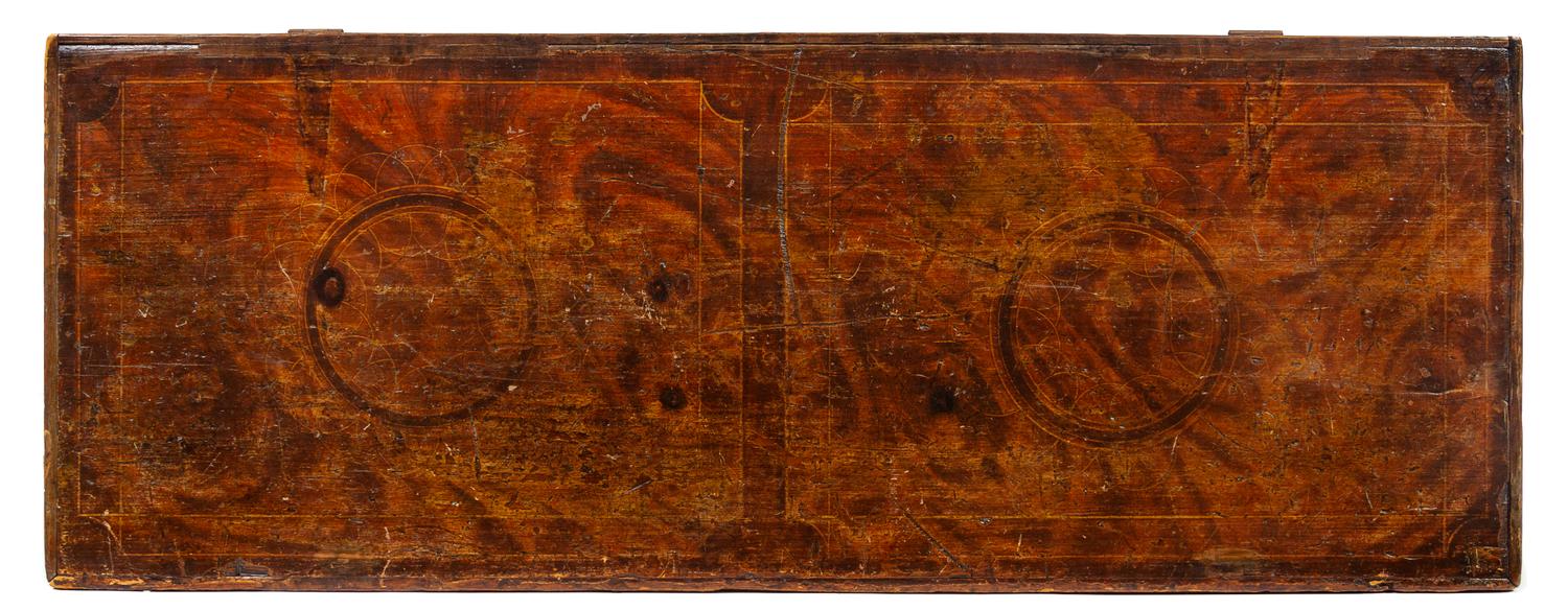A Federal Grain-Painted Pine Blanket Chest