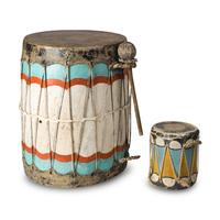 Pueblo Painted Drums