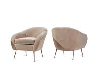 Pair of Lounge Chairs in the Italian Modern Style