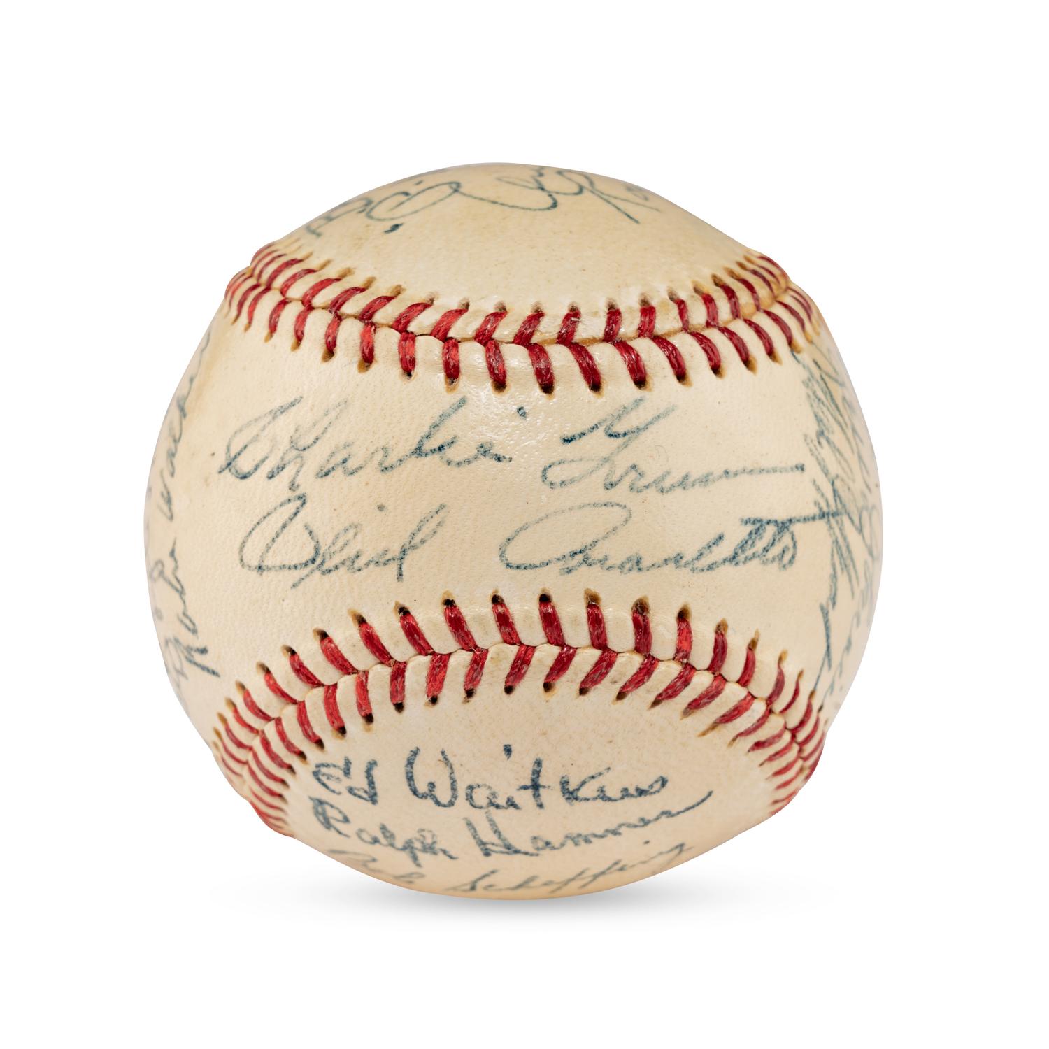 A 1948 Chicago Cubs Team Signed Autograph Baseball (PSA Sticker)
