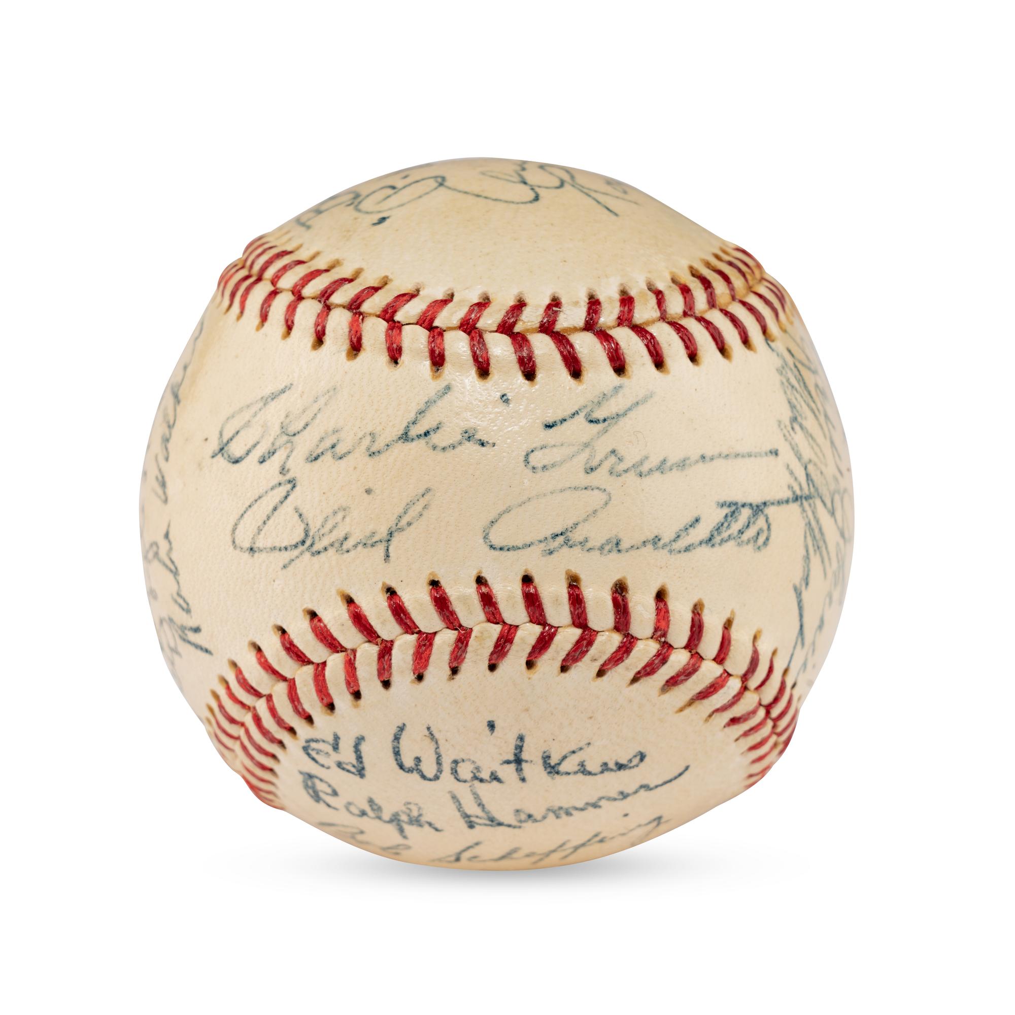 A 1948 Chicago Cubs Team Signed Autograph Baseball (PSA Sticker)