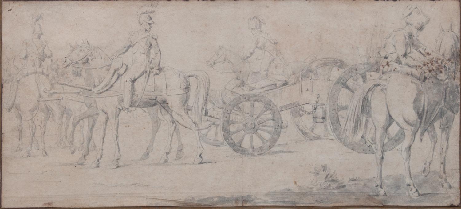 After Carlo Maratti, (Italian, 1625-1713), Study for a Biblical Scene Depicting the Madonna, together with a Marinet drawing Hussers Pr