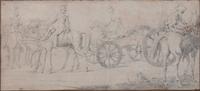 After Carlo Maratti, (Italian, 1625-1713), Study for a Biblical Scene Depicting the Madonna, together with a Marinet drawing Hussers Pr