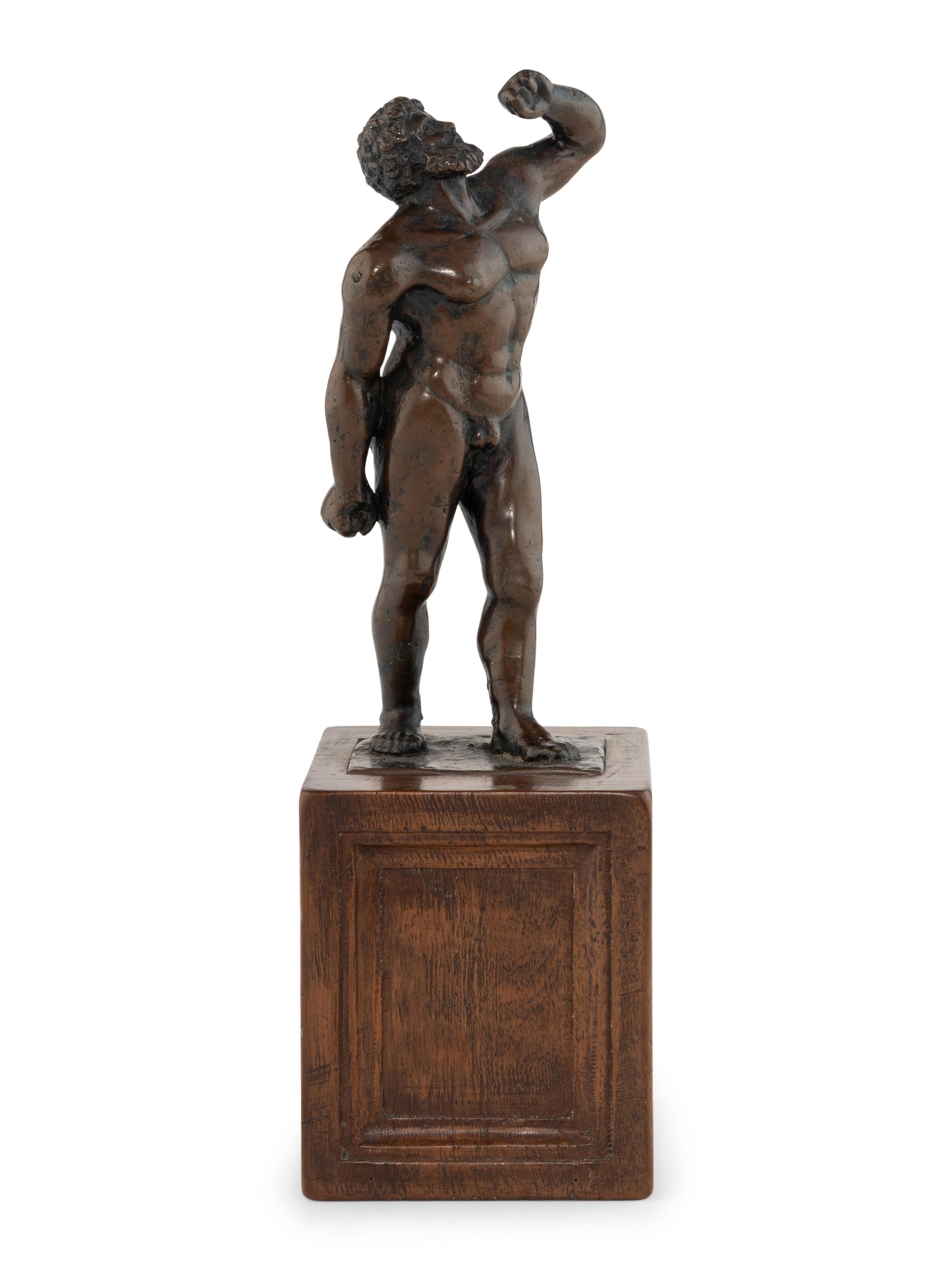 A Continental Bronze Figure of a Male Figure, Possibly Hercules