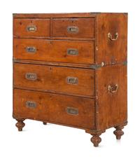 An English Pine Campaign Chest