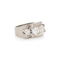 PLATINUM AND DIAMOND RING