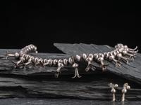 Navajo Silver Squash Blossom Necklace and Earrings