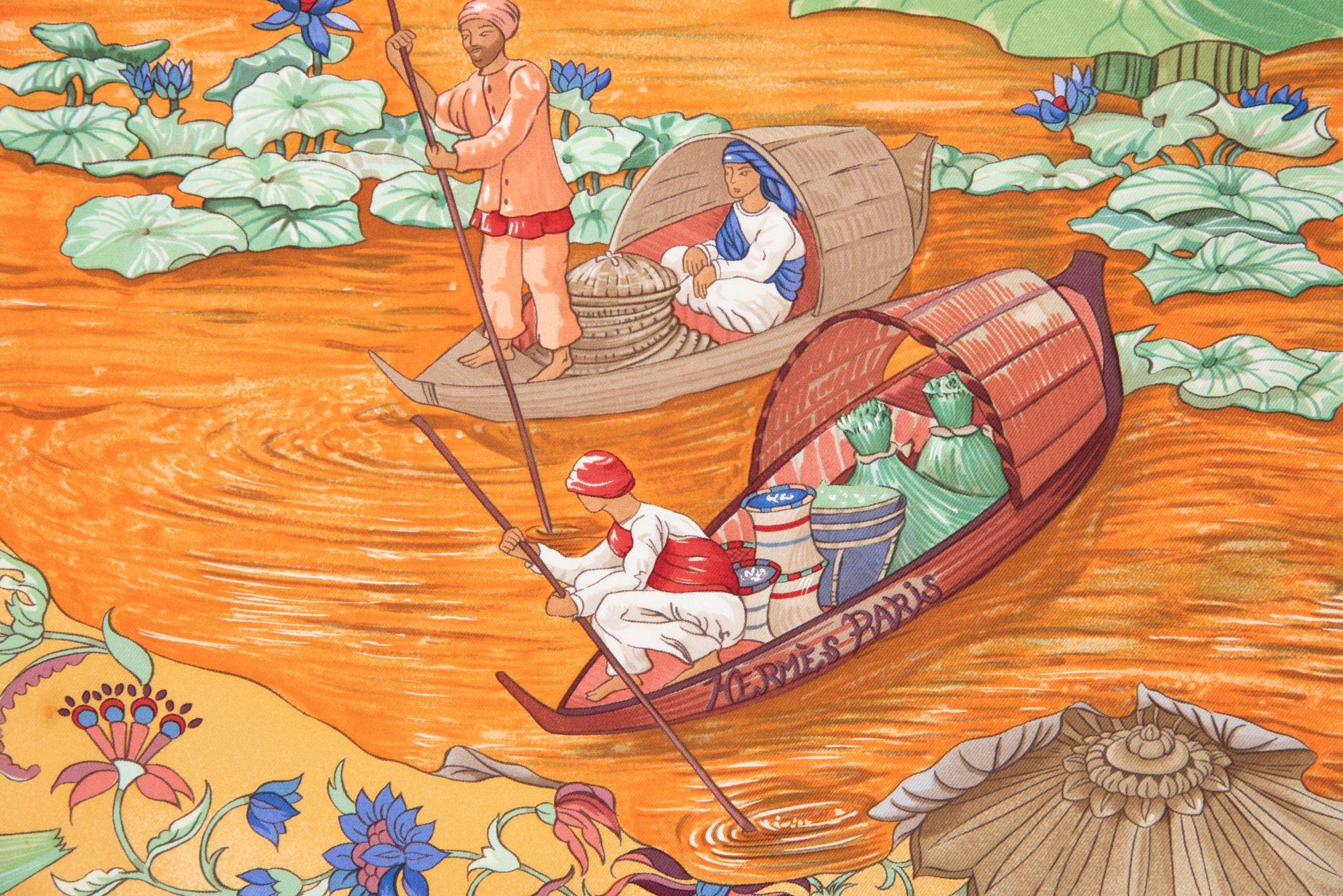 Three Hermès 90cm Silk Scarves