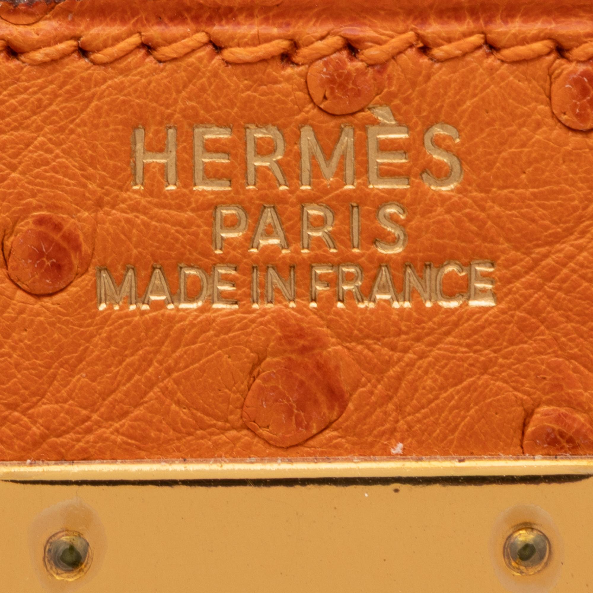 Hermès, Kelly 32 in Abricot Ostrich