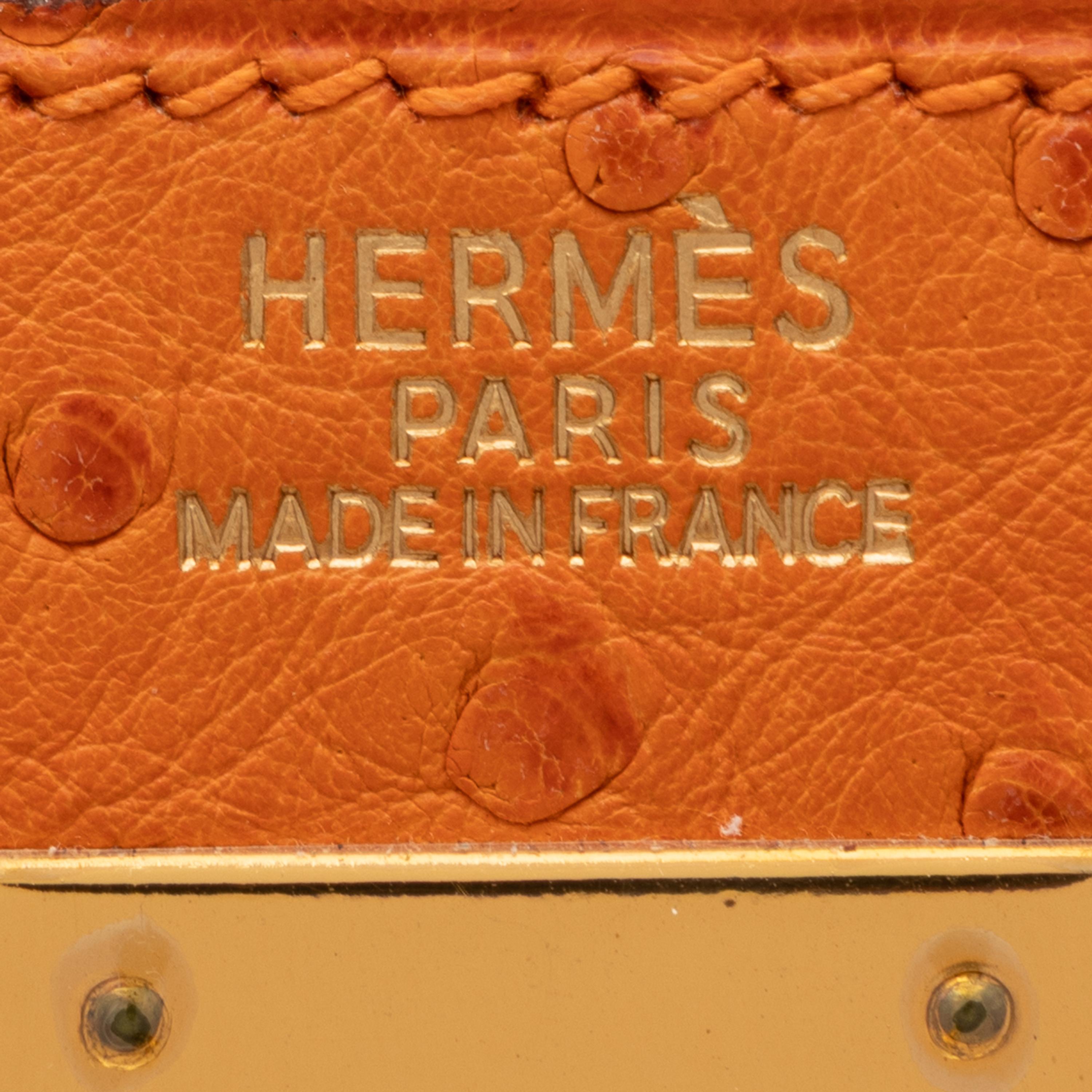 Hermès, Kelly 32 in Abricot Ostrich
