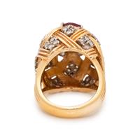 RUBY AND DIAMOND RING