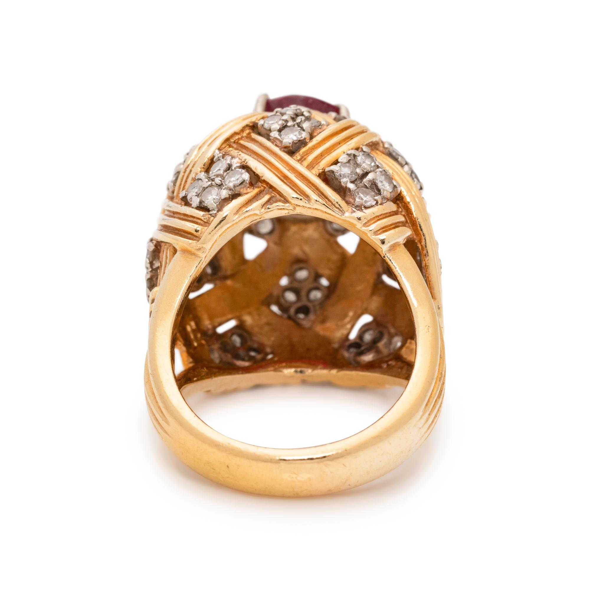 RUBY AND DIAMOND RING