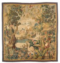 A French Wool Tapestry Height 5 feet 1 inch x width 4 feet 10 inches. — LATE 18TH/EARLY 19TH CENTURY