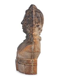 A Cast Iron Maiden-Form Door Stop