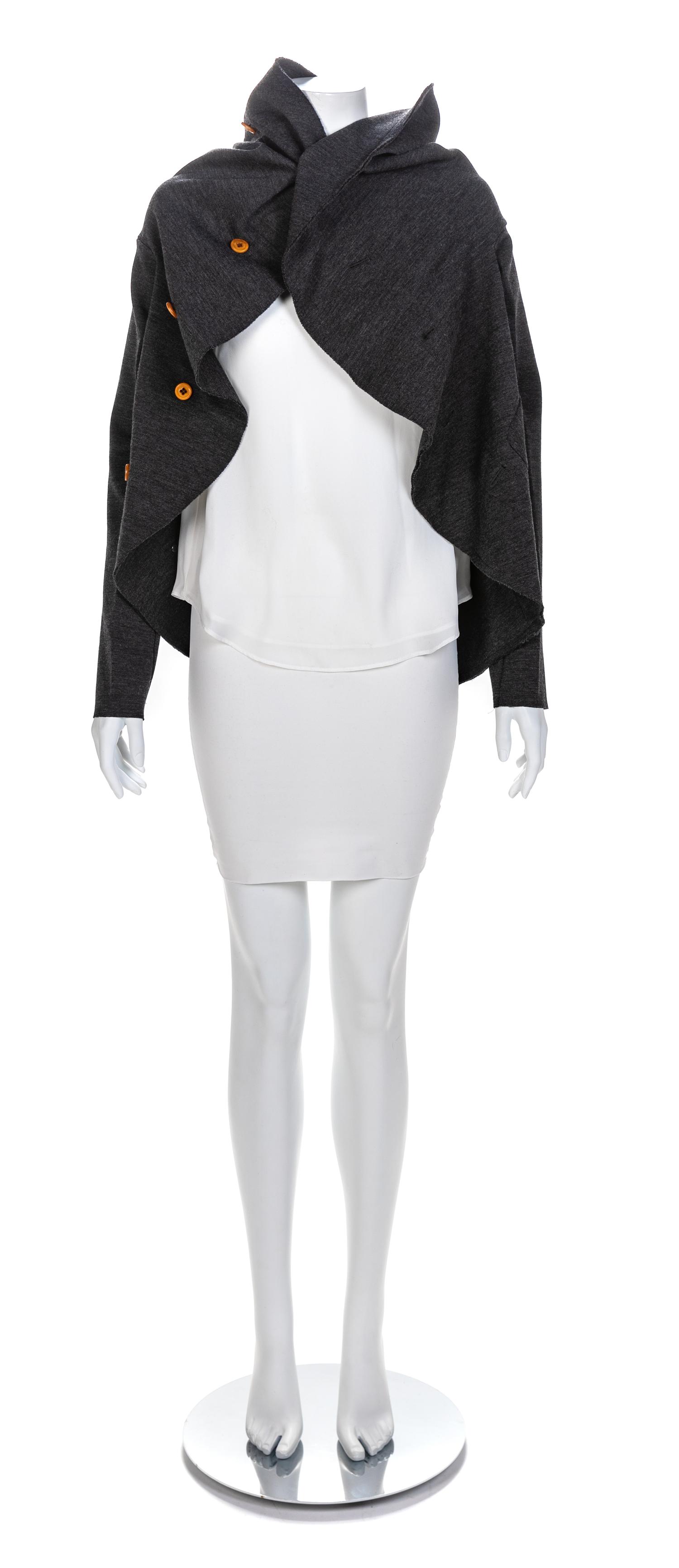 Comme des Garçons Grey Circle Knit Jacket, F/W 2002