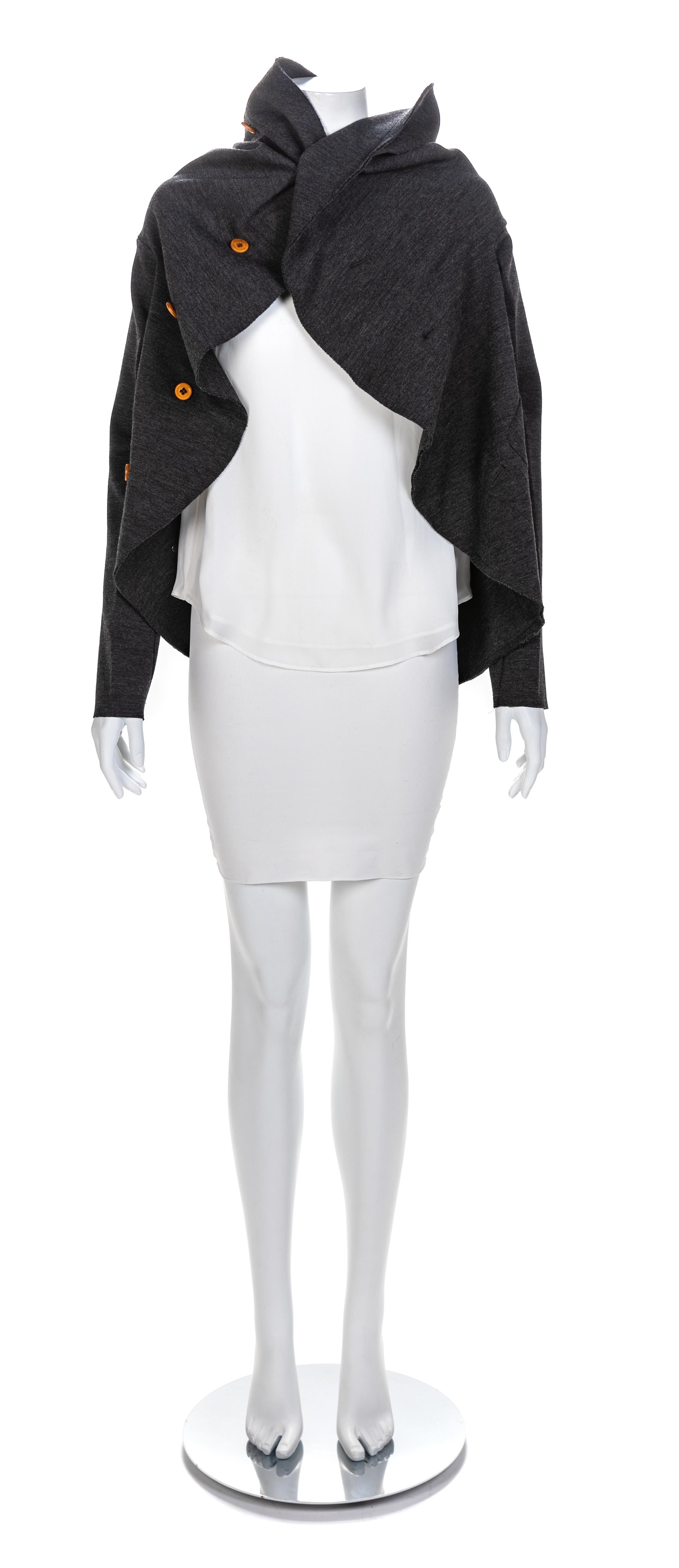 Comme des Garçons Grey Circle Knit Jacket, F/W 2002