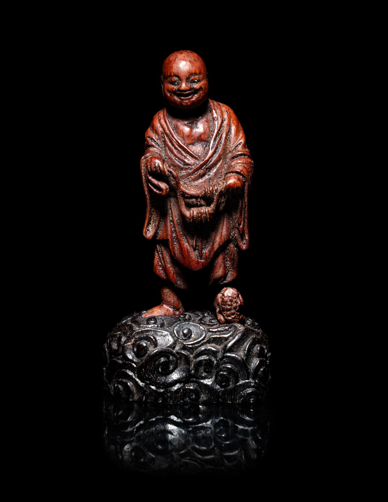 A Chinese Bamboo Figure of Liuhai