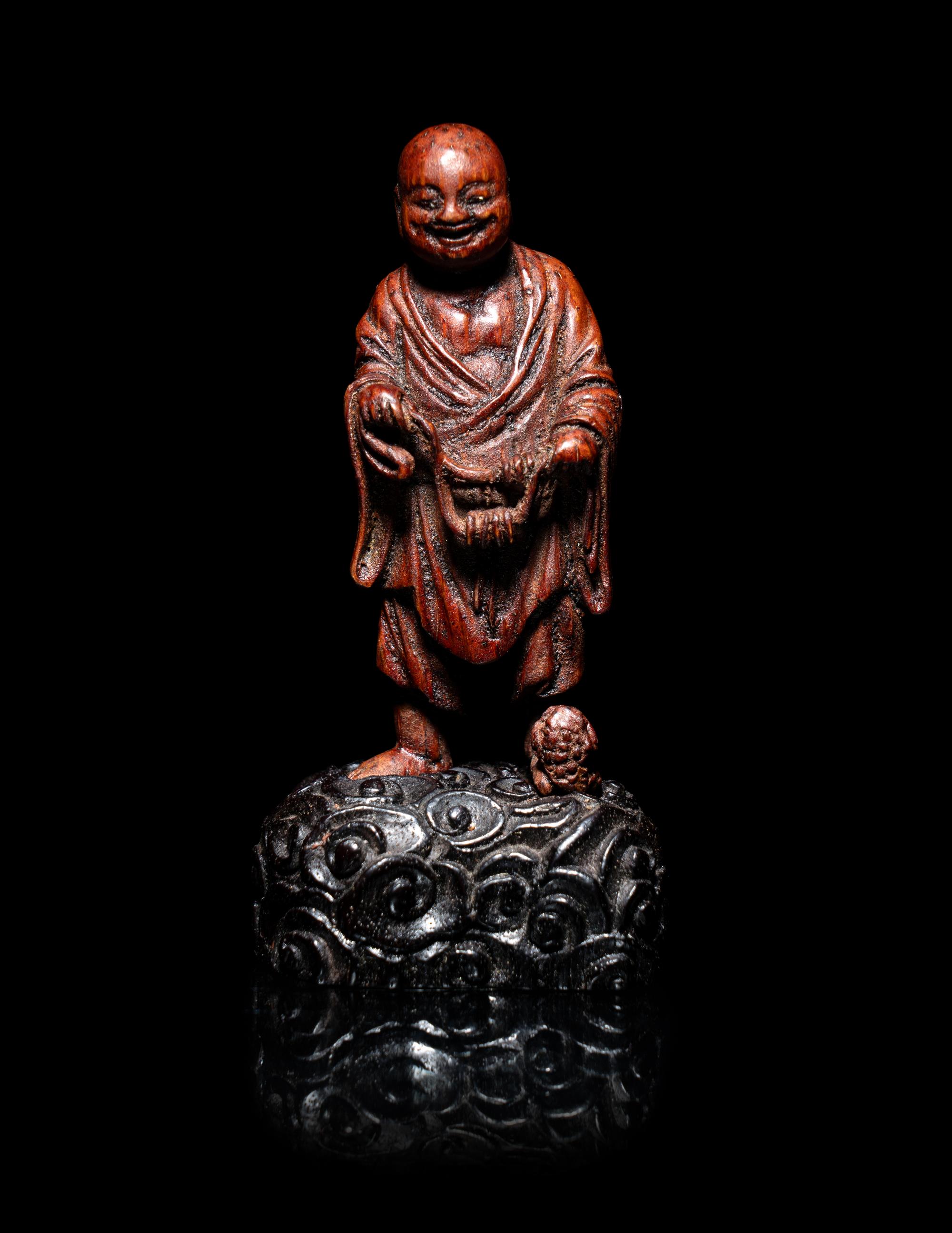 A Chinese Bamboo Figure of Liuhai