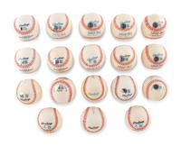 A Group of 18 500 Home Run Club Signed Autograph Baseballs (Beckett Authentication Services),