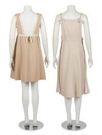 Two Vintage Dresses: One Courrèges and One Geoffrey Beane Two-Piece Ensemble, 1960s-1970s