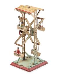 A German Tin Wind Up Ferris Wheel Toy