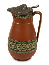 A Collection of Six Painted and Molded Earthenware Articles — 19TH/20TH CENTURY