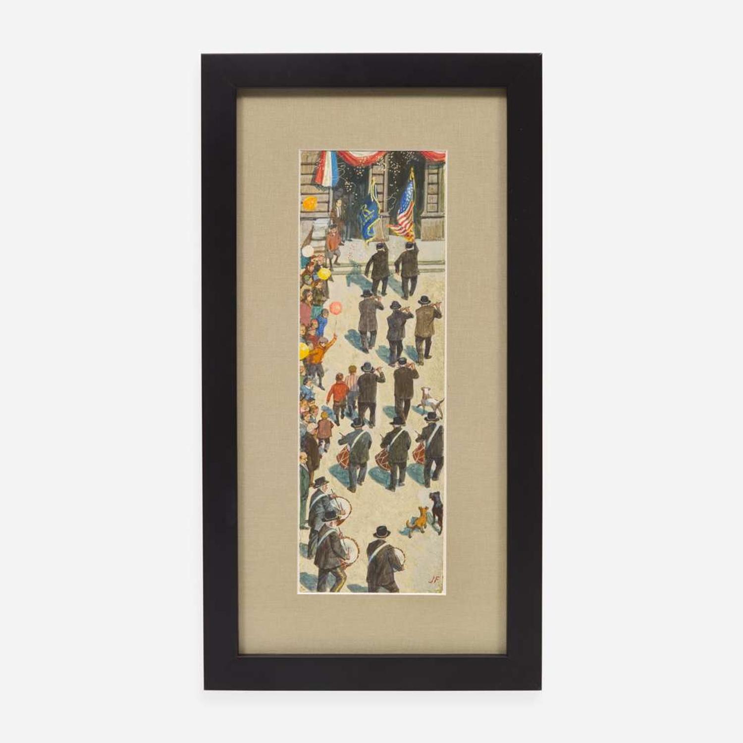 John Philip Falter (American, 1910–1982) G.A.R. Marching Band (JF1 Fifes & Drums Grand Old Men)