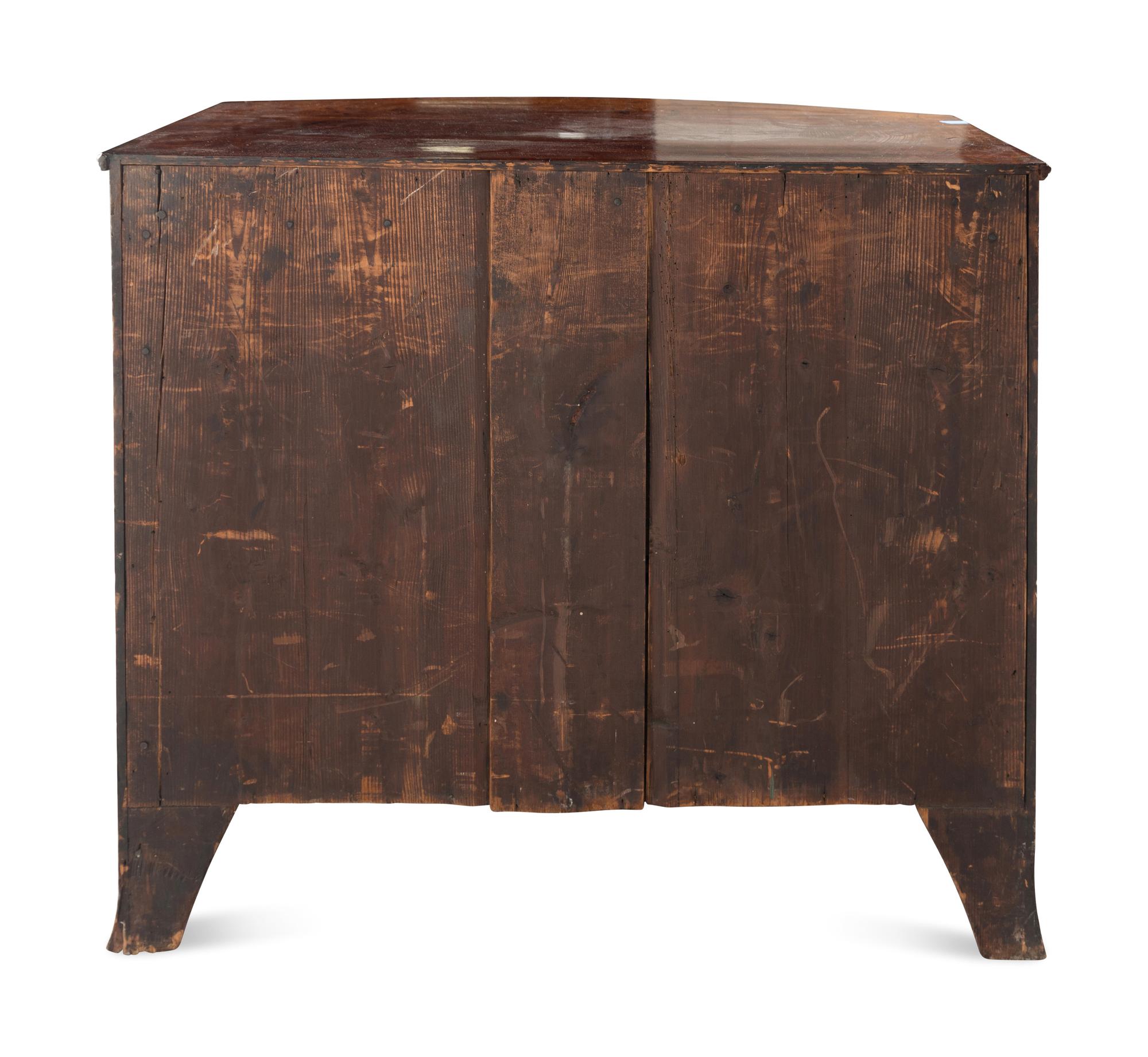 A George III Mahogany Bowfront Chest of Drawers