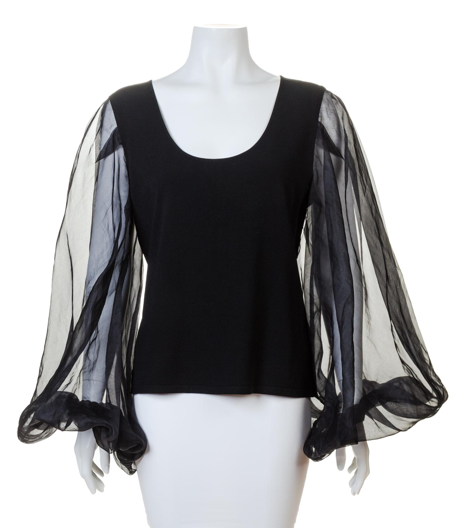 A Valentino Black Sweater, No size.