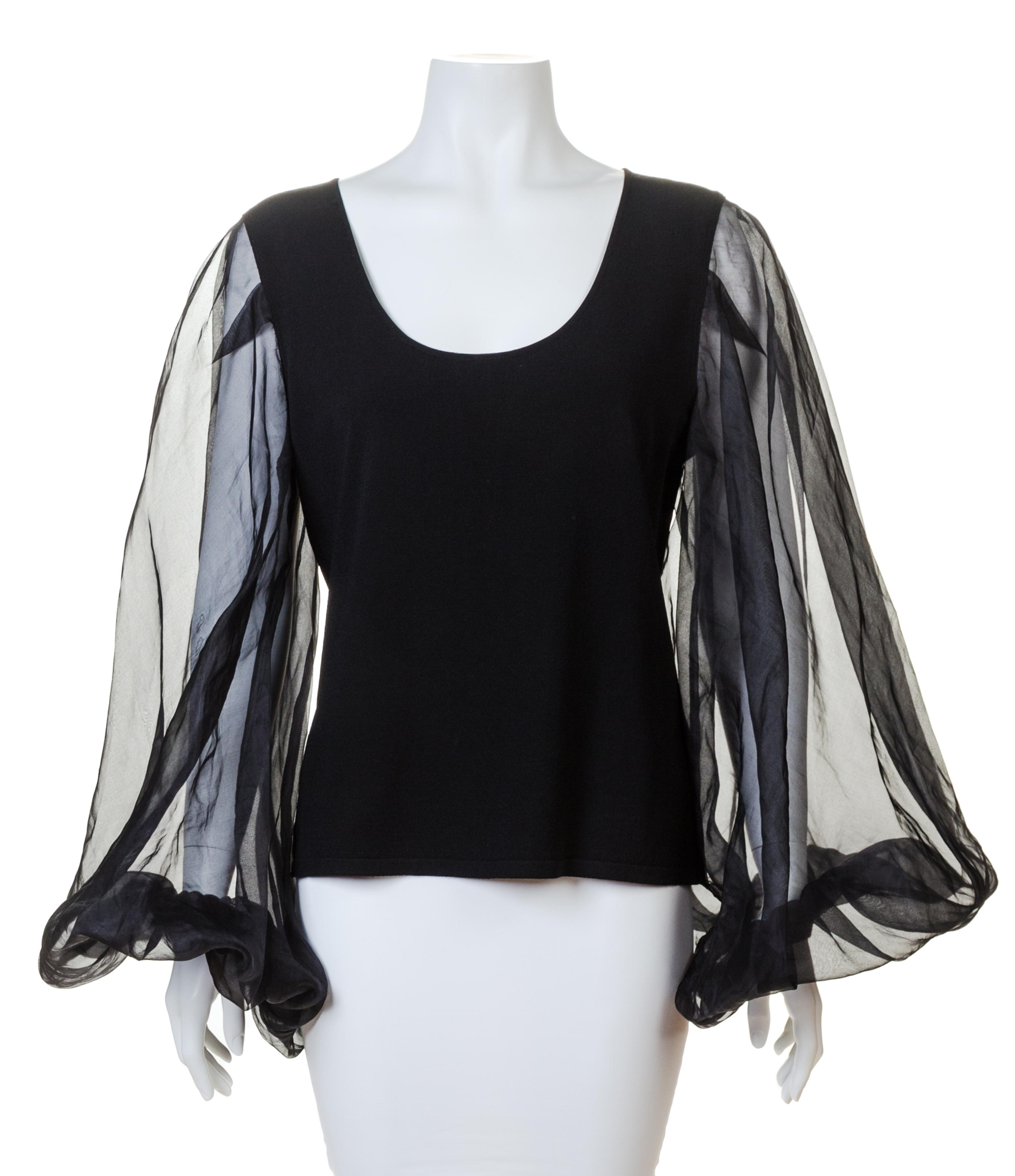 A Valentino Black Sweater, No size.