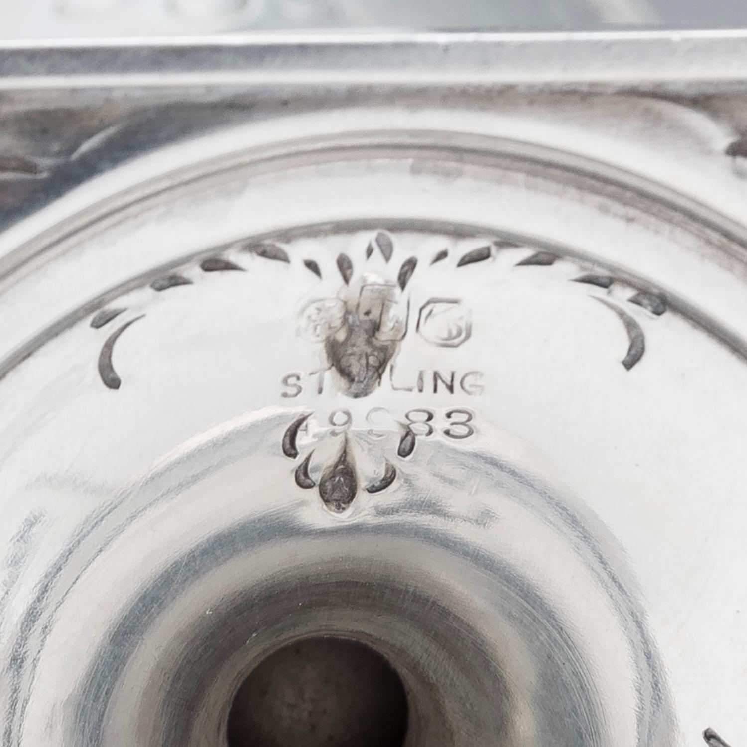 A Pair of American Silver Vases