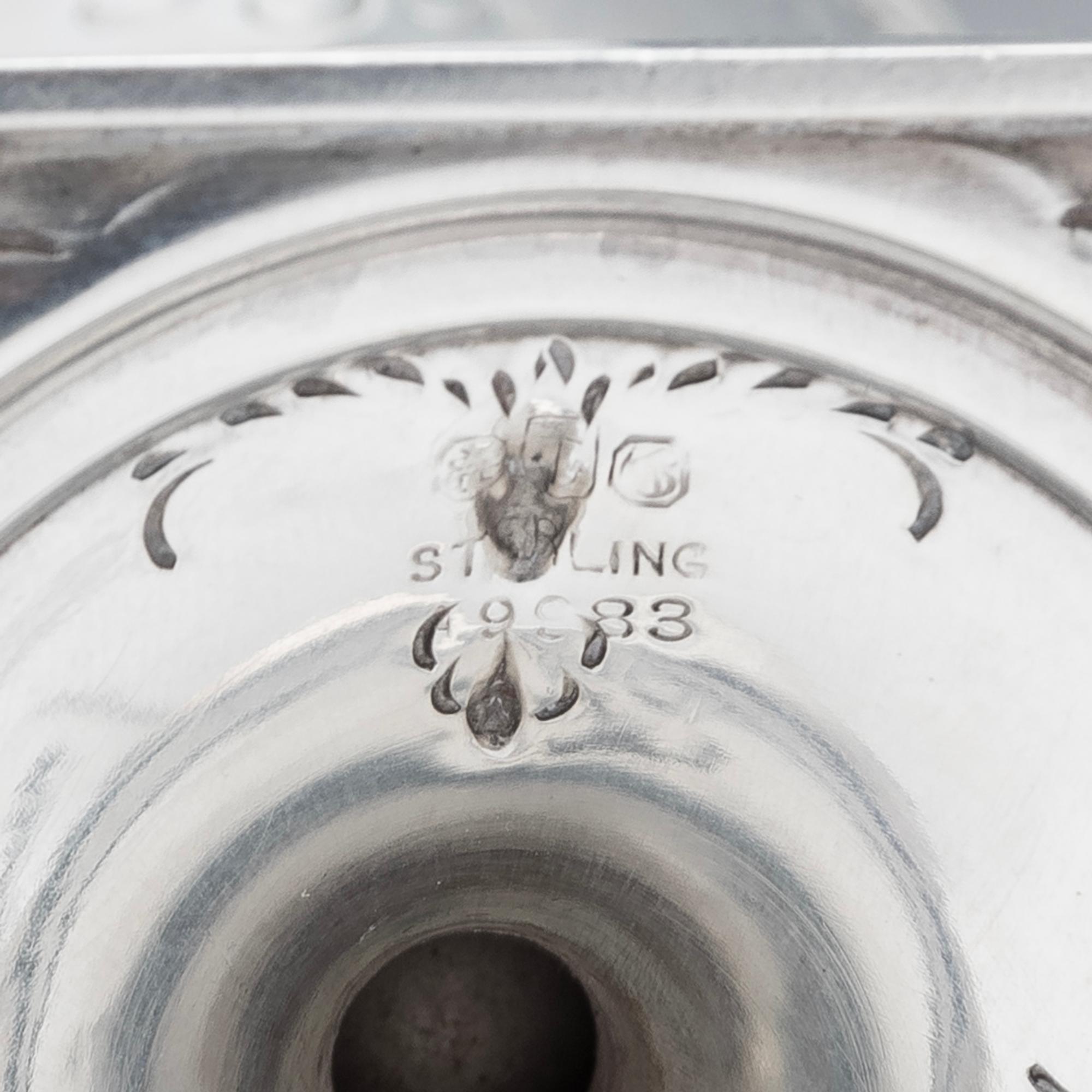 A Pair of American Silver Vases