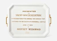 A Wedgwood Bone China Presentation Platter, UK, 1884