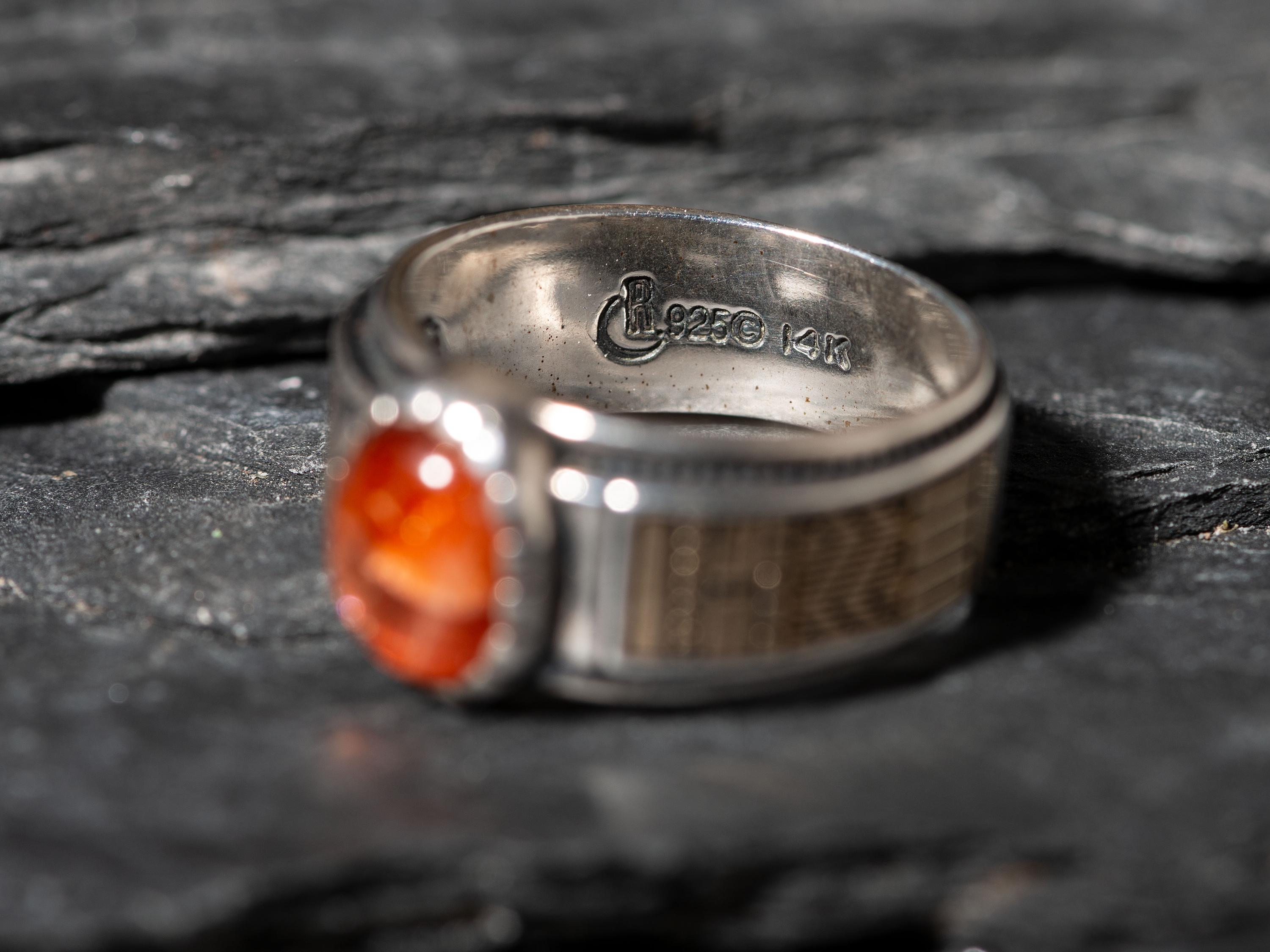 Sterling Silver and 14K Gold Ring