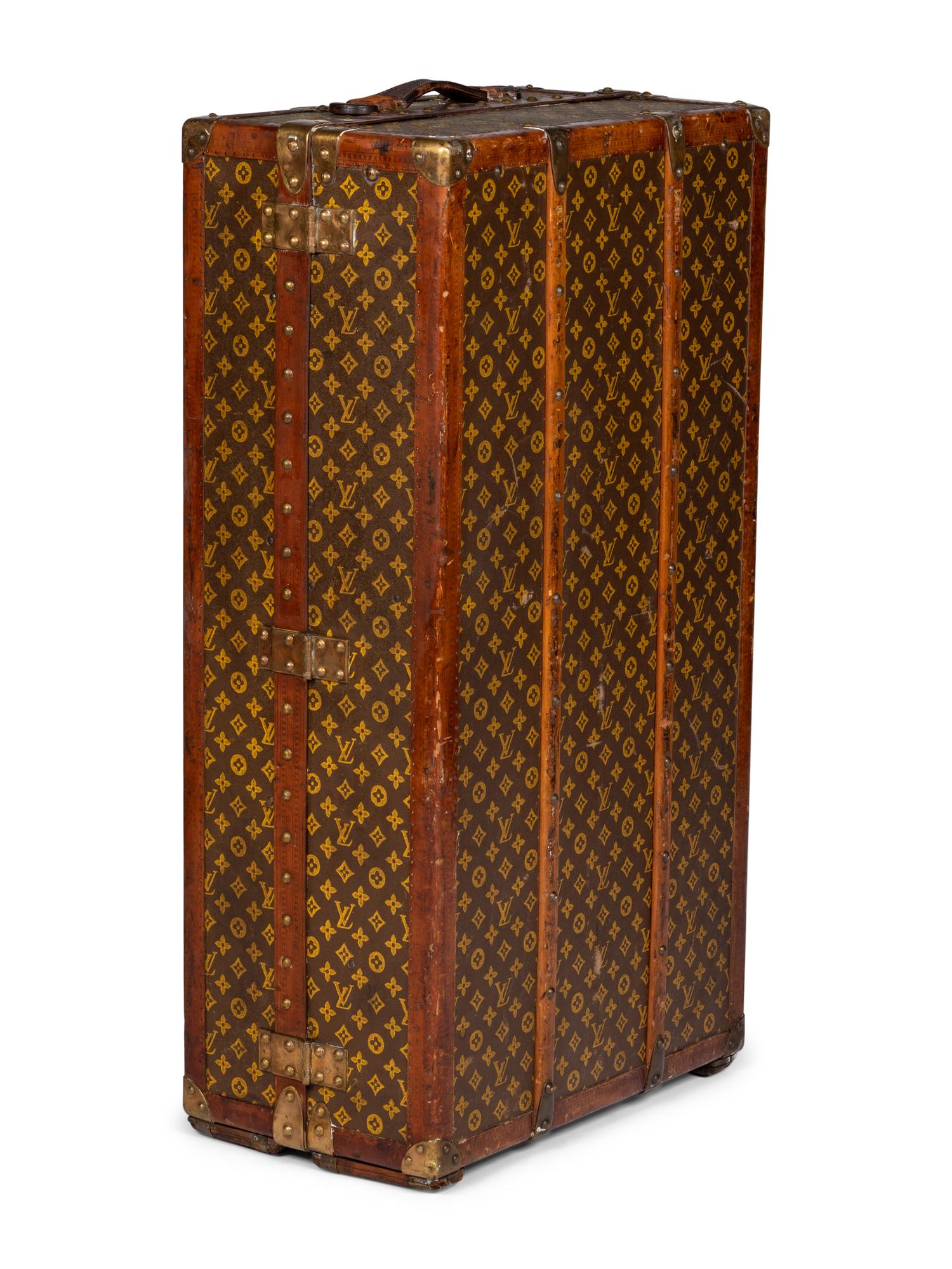 Louis Vuitton Malle-Armoire Steamer Wardrobe Trunk, Early 20th Century