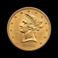 A 1906 Liberty Head $10 Gold Coin